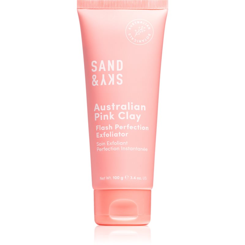 Sand & Sky Australian Pink Clay Flash Perfection Exfoliator почистващ пилинг за стягане на порите и матов ефект 100 мл.