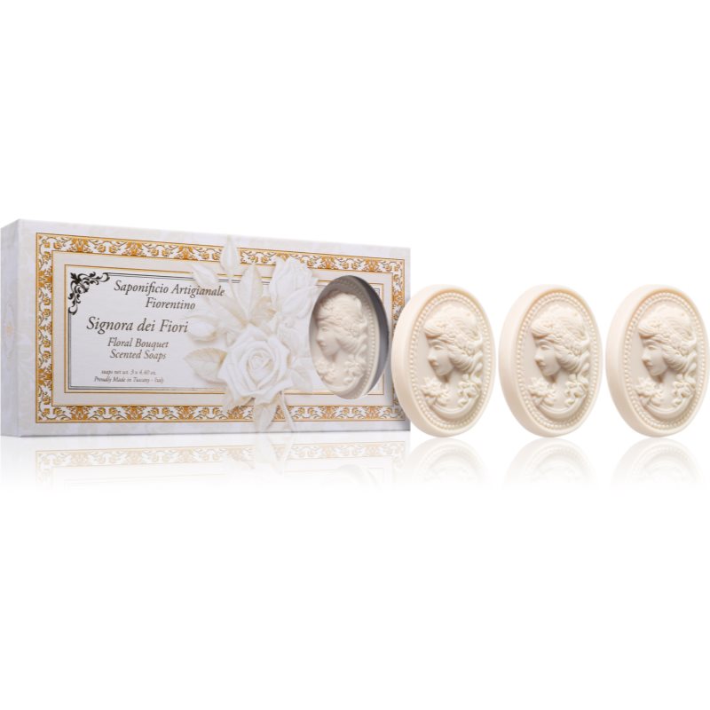 Saponificio Artigianale Fiorentino White Cameo Set комплект твърди сапуни