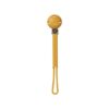 Saro Baby Braided Silicone Pacifier Holder клипс за биберон Mustard 1 бр.