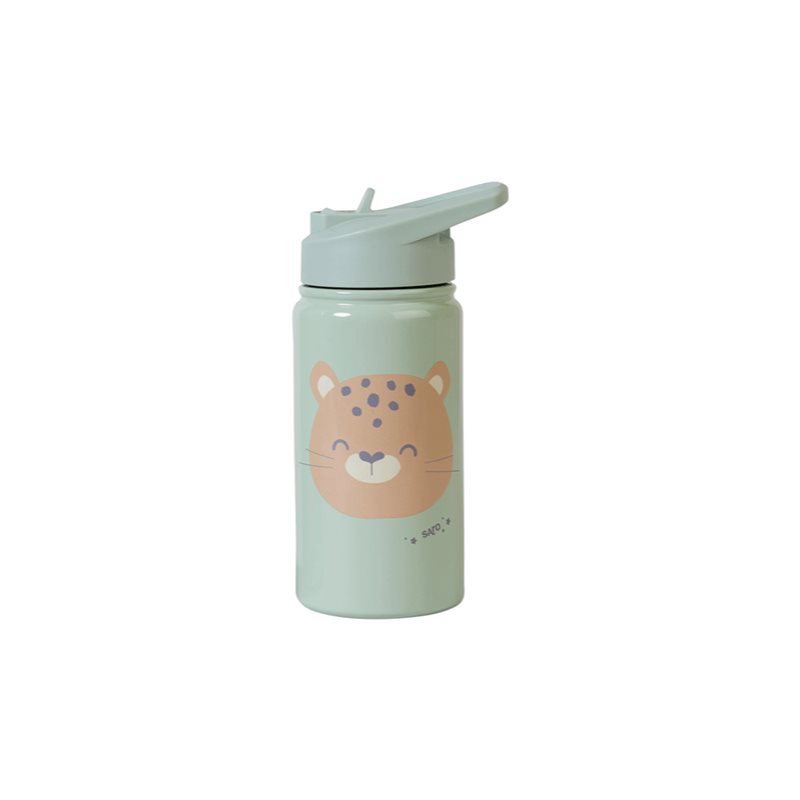Saro Baby Thermos Bottle with Straw термос със сламка Mint 350 мл.