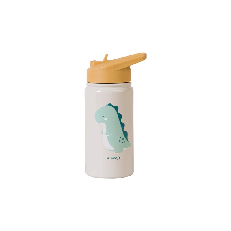 Saro Baby Thermos Bottle with Straw термос със сламка Sand 350 мл.