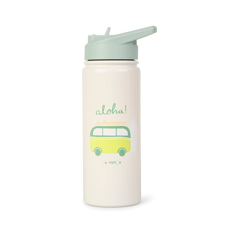 Saro Baby Thermos Bottle with Straw термос със сламка Sand Aloha 500 мл.