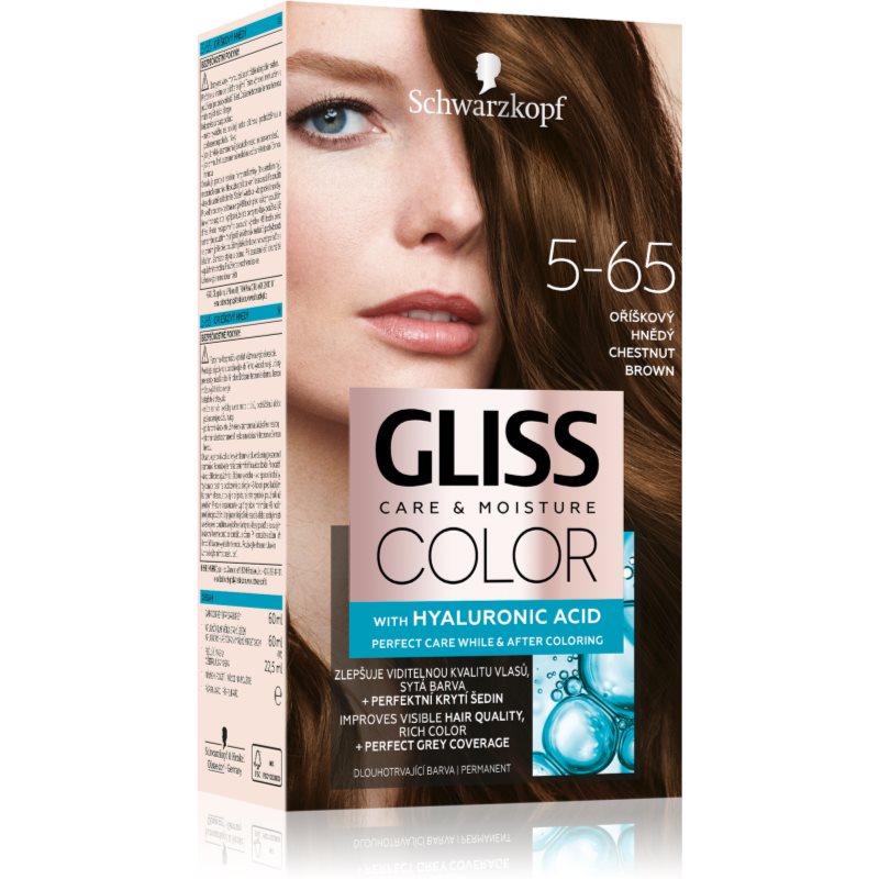 Schwarzkopf Gliss Color перманентната боя за коса цвят 5-65 Chestnut Brown 1 бр.