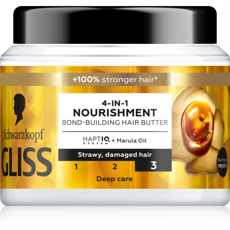 Schwarzkopf Gliss Oil Nutritive интензивна подхранваща маска за увредена коса 400 мл. на ниска цена