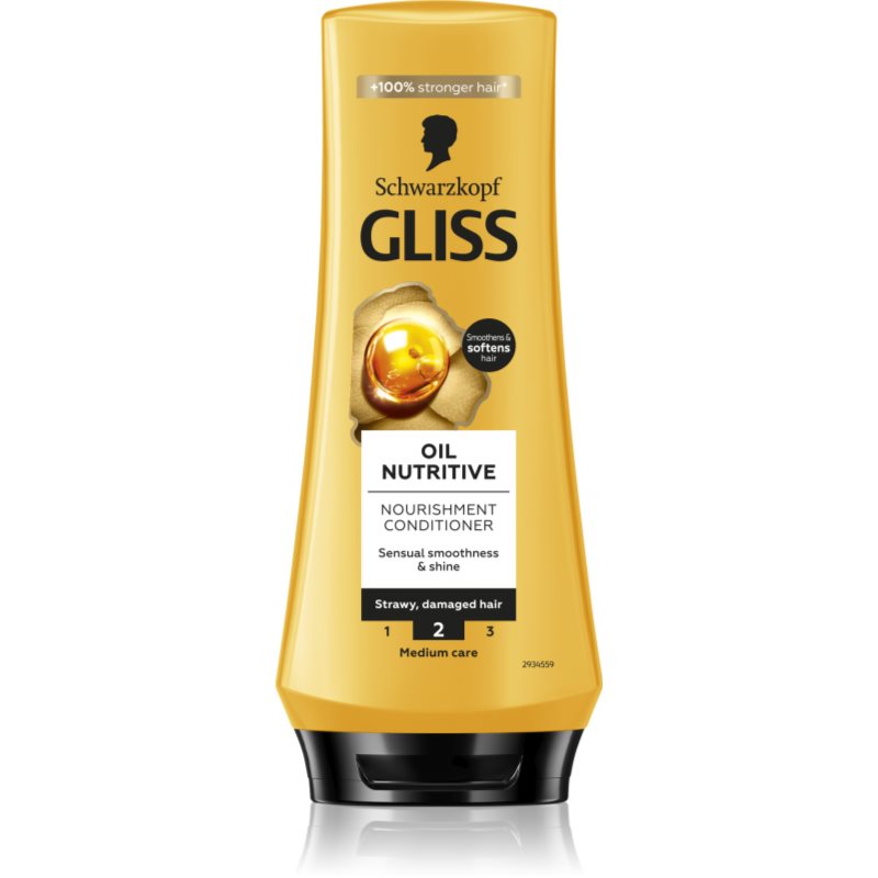 Schwarzkopf Gliss Oil Nutritive подхранващ балсам с олио 200 мл.