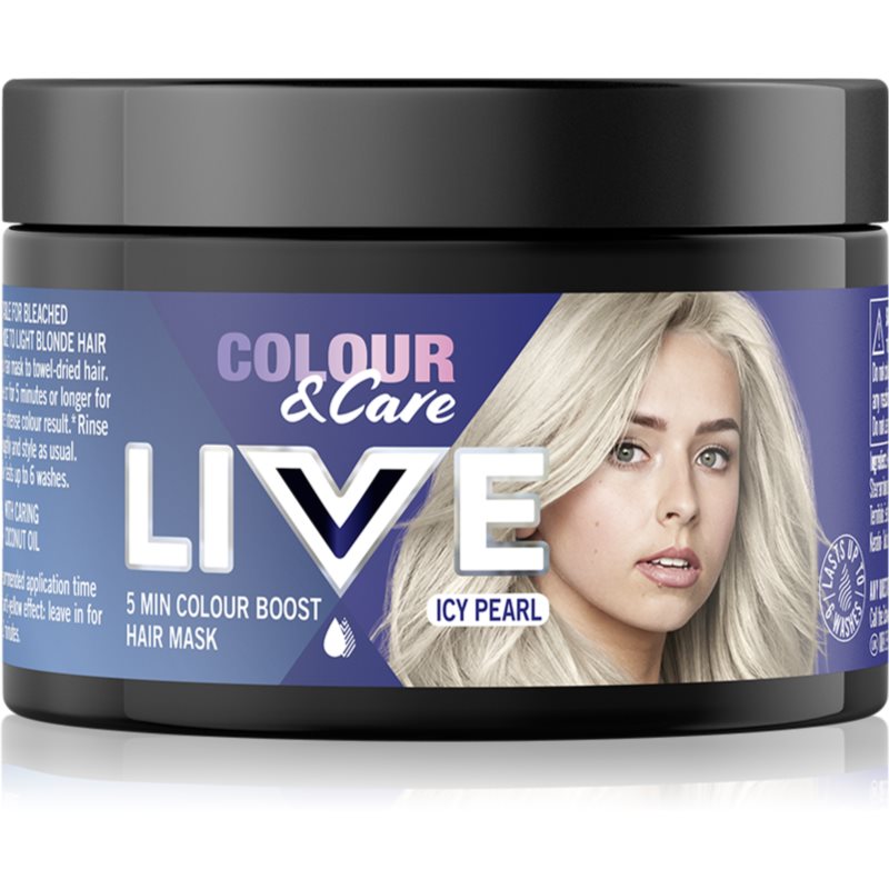 Schwarzkopf LIVE Colour & Care Възстановяваща цветна маска За коса цвят Icy Pearl 150 мл.