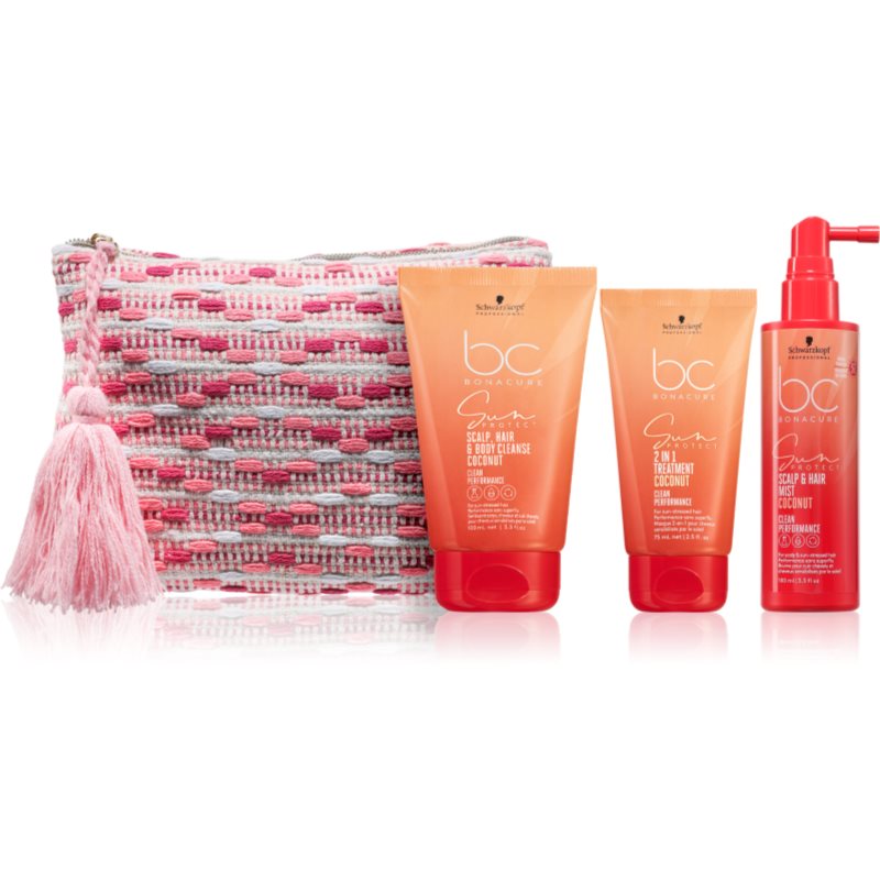 Schwarzkopf Professional BC Bonacure Sun Protect комплект за пътуване за изтощена от слънце коса