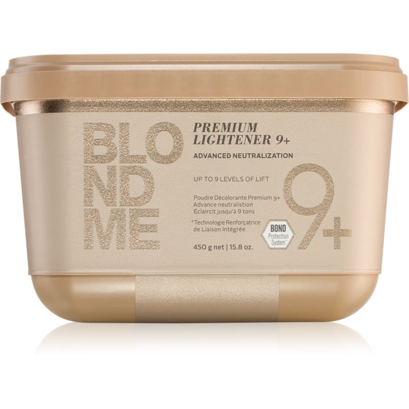 Schwarzkopf Professional Blondme Premium Lightener 9+ безпрахова пудра премиум за изсветляване 9+ 450 гр.