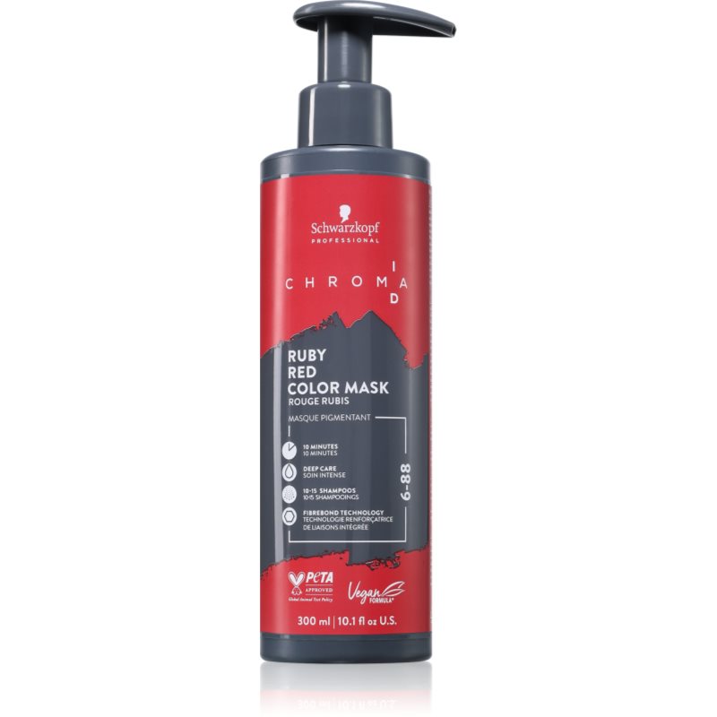Schwarzkopf Professional Chroma ID Color Mask Интензивна възстановяваща цветна маска За коса цвят 6-88 Ruby Red 300 мл. на ниска цена