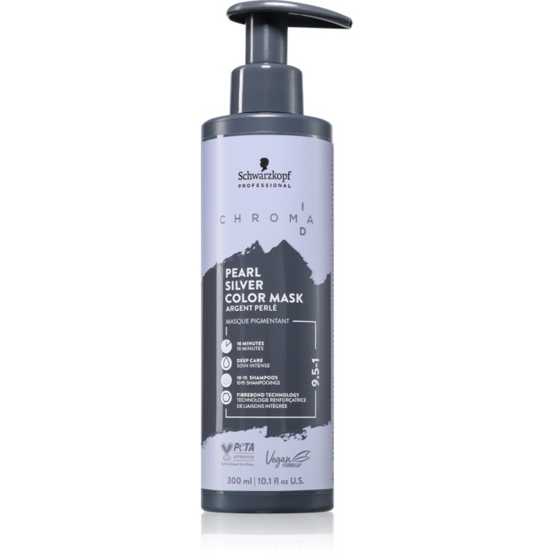 Schwarzkopf Professional Chroma ID Color Mask Интензивна възстановяваща цветна маска За коса цвят 9.5-1 Pearl Silver 300 мл. на ниска цена