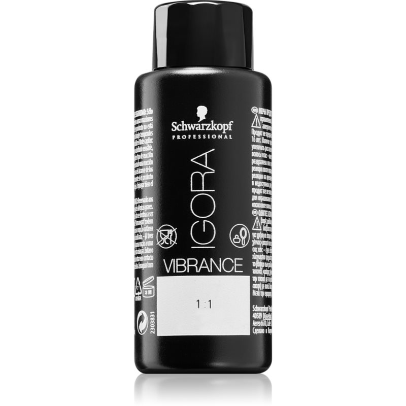 Schwarzkopf Professional IGORA Vibrance полу-перманентна боя за коса цвят 8-11 Light Brown Cendré Extra 60 мл.