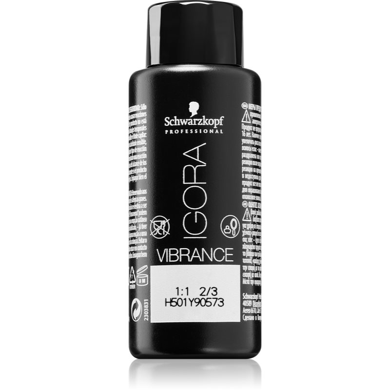 Schwarzkopf Professional IGORA Vibrance полу-перманентна боя за коса цвят 9-1 Extra Light Blonde Cendré 60 мл.