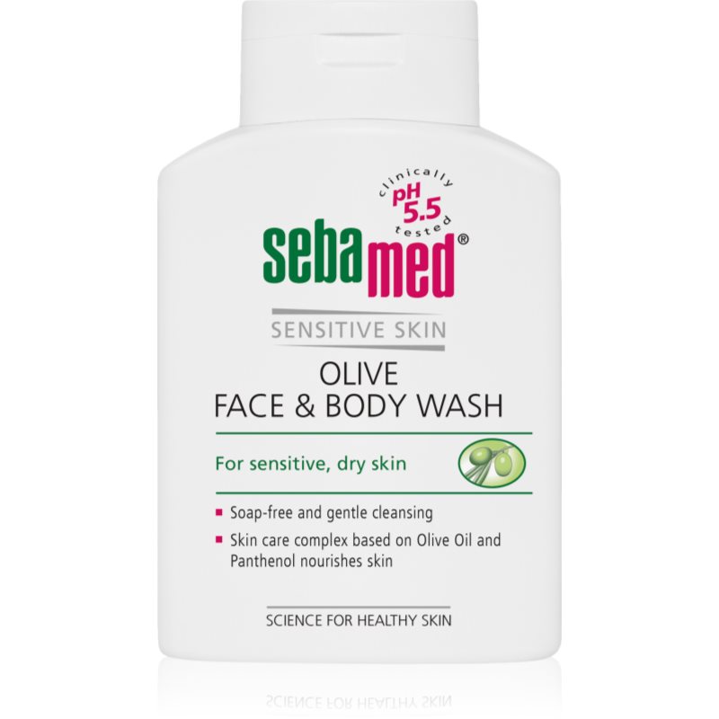 Sebamed Wash нежна миеща емулсиця за тяло и лице с маслинено олио 200 мл. на ниска цена