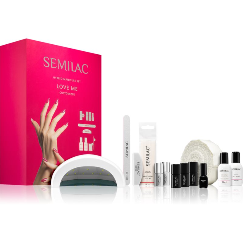 Semilac UV Hybrid Love Me комплект за перфектен маникюр на ниска цена