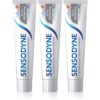 Sensodyne Extra Whitening избелваща паста за зъби с флуорид за чувствителни зъби 3x75 мл.