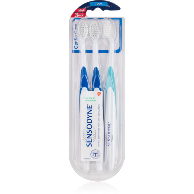 Sensodyne Gentle Care Triopack Soft четки за зъби soft 3 бр.