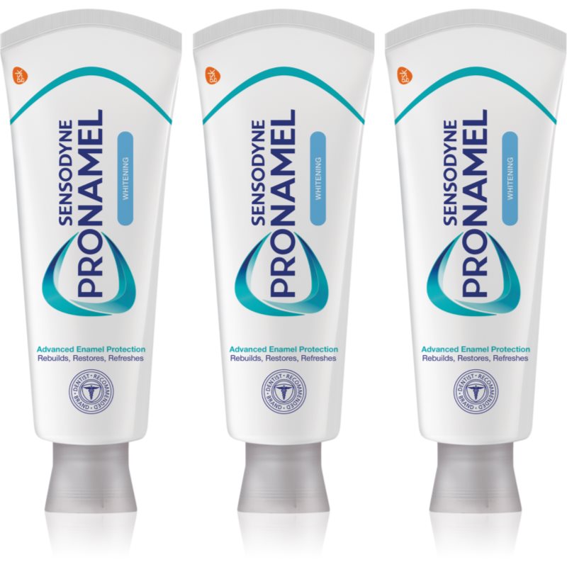 Sensodyne Pronamel Whitening избелваща паста за зъби за чувствителни зъби 3x75 мл.