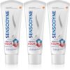 Sensodyne Sensitivity & Gum Whitening избелваща паста за зъби за защита на зъбите и венците 3x75 мл.