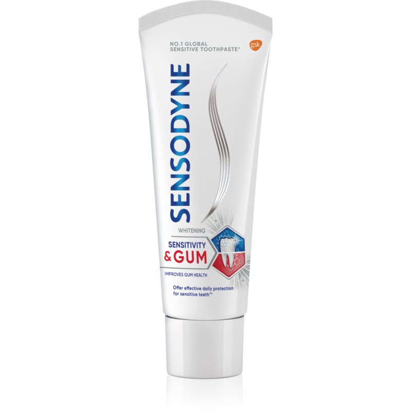 Sensodyne Sensitivity & Gum Whitening избелваща паста за зъби за защита на зъбите и венците 75 мл.