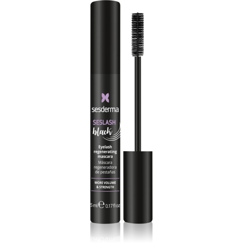 Sesderma Seslash спирала за удължаване и регенериране на миглите с кератин цвят black 5 мл.