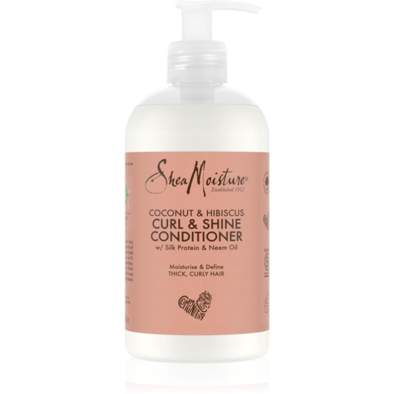 Shea Moisture Coconut & Hibiscus Curl & Shine балсам за чуплива и къдрава коса 384 мл.