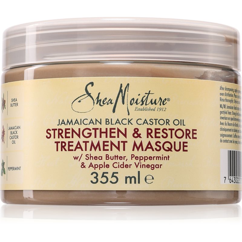 Shea Moisture Jamaican Black Castor Oil Strengthen & Restore подсилваща маска За коса 355 мл.