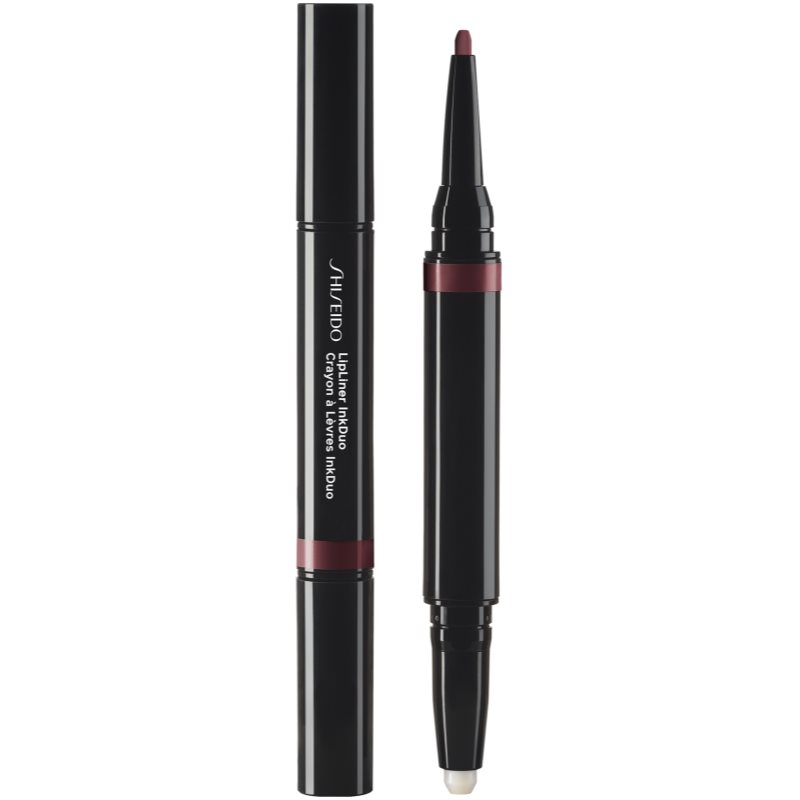 Shiseido LipLiner InkDuo червило и молив за контур за устни с балсам цвят 11 Plum 1.1 гр.