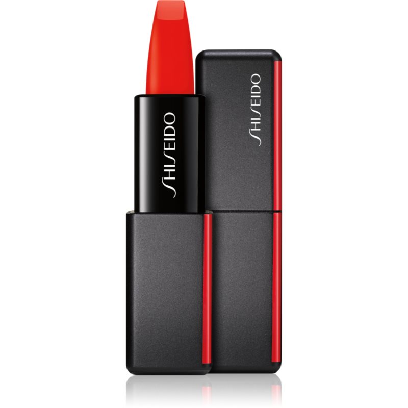 Shiseido ModernMatte Powder Lipstick матово пудрово червило цвят 509 Flame (Geranium) 4 гр. на ниска цена