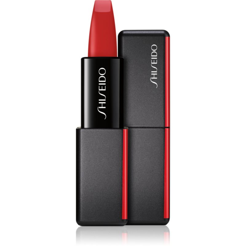 Shiseido ModernMatte Powder Lipstick матово пудрово червило цвят 514 Hyper Red (True Red) 4 гр.