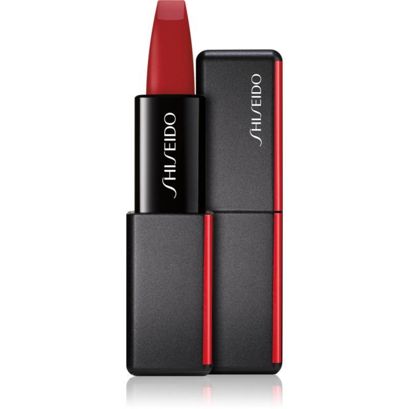 Shiseido ModernMatte Powder Lipstick матово пудрово червило цвят 516 Exotic Red (Scarlet Red) 4 гр.