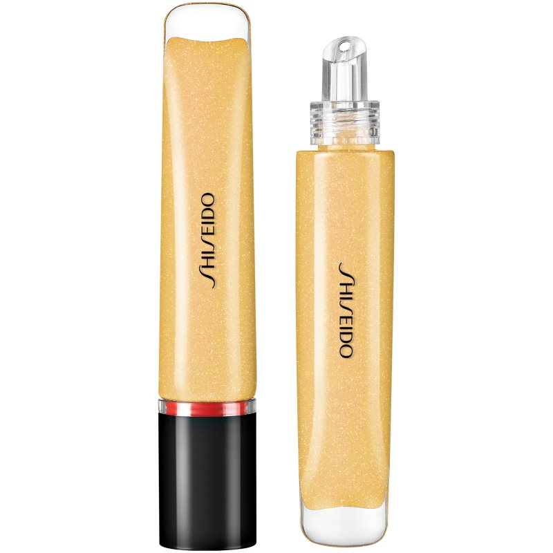Shiseido Shimmer GelGloss блясък за устни с блестящи частици с хидратиращ ефект цвят 01 Kogane Gold 9 мл.