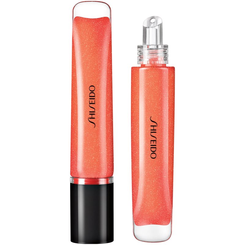 Shiseido Shimmer GelGloss блясък за устни с блестящи частици с хидратиращ ефект цвят 06 Daidai Orange 9 мл.