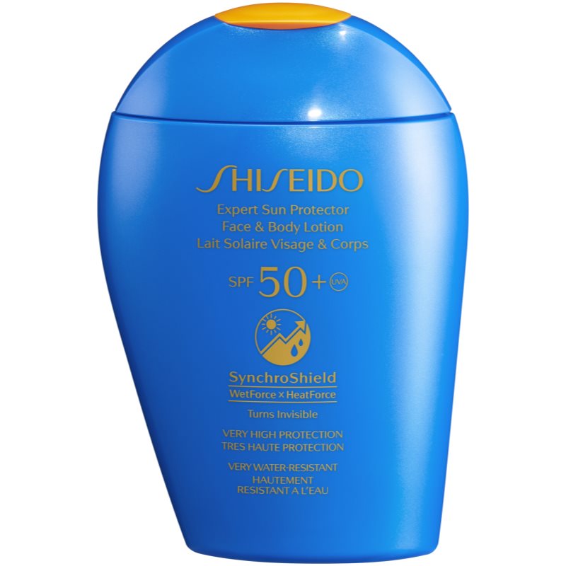 Shiseido Sun Care Expert Sun Protector Face & Body Lotion слънцезащитен лосион за лице и тяло SPF 50+ 150 мл.