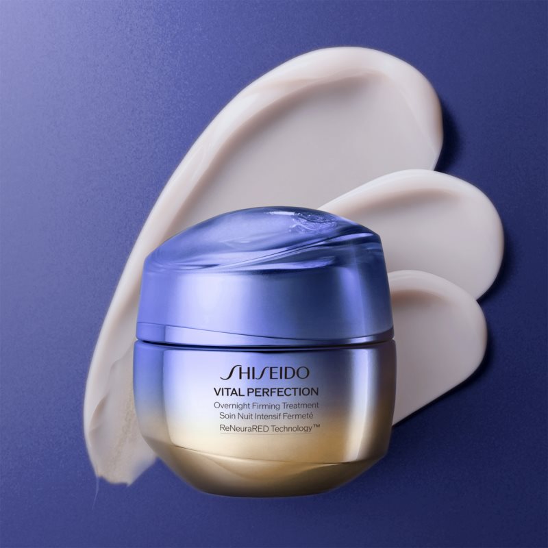 Shiseido Vital Perfection Overnight Firming Advanced Treatment нощен стягащ лифтинг крем пълнител 50 мл. на ниска цена
