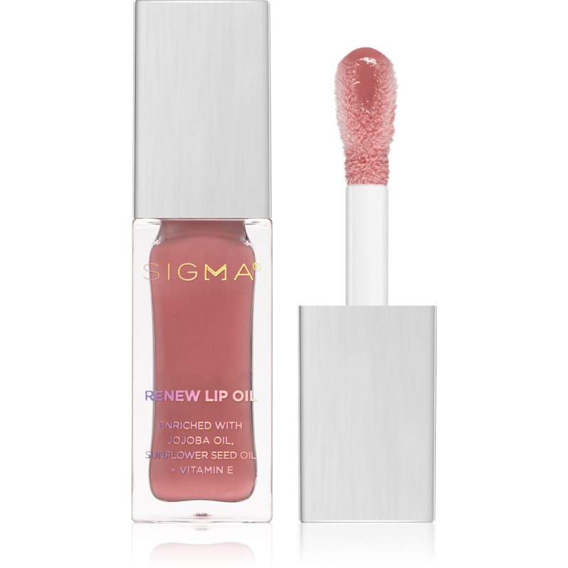 Sigma Beauty Renew Lip Oil масло от нар придаващ хидратация и блясък цвят Tranquil 5