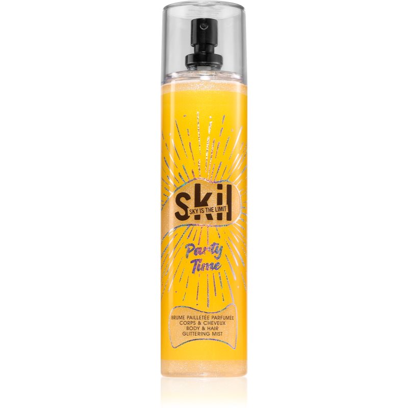 Skil Night Call Party Time спрей за тяло и коса с блясък 250 мл.