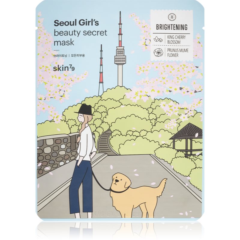 Skin79 Seoul Girl's Beauty Secret платнена маска с озаряващ и хидратиращ ефект 20 гр.