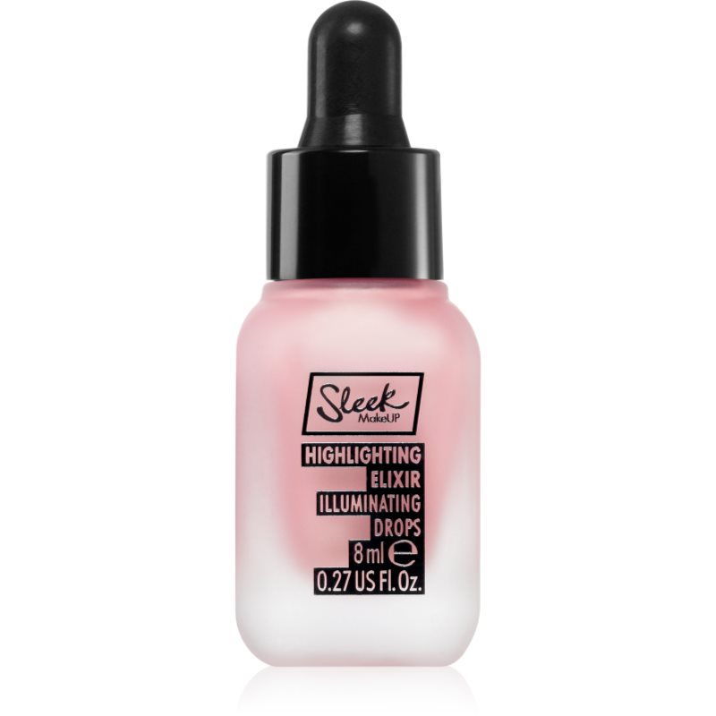 Sleek Highlighting Elixir Illuminating Drops течен хайлайтър с пипета цвят She Got It Glow 8 мл.