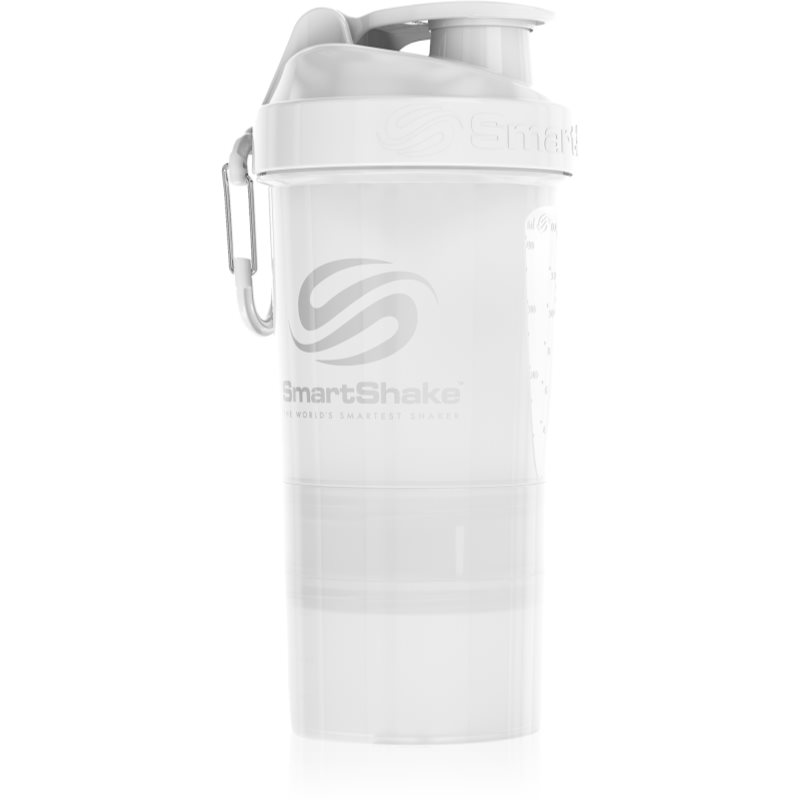 Smartshake Original2GO спортен шейкър + контейнер боя Pure White 600 мл.