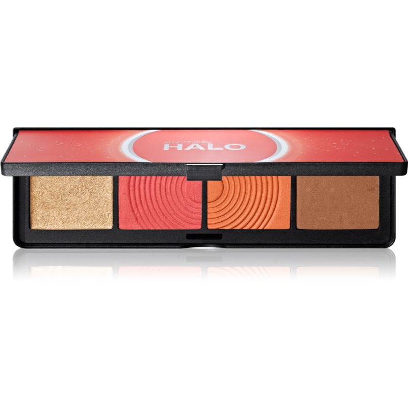 Smashbox Halo Sculpt + Glow Face Palette палитра с хайлайтъри и ружове цвят Coral Saturation 15