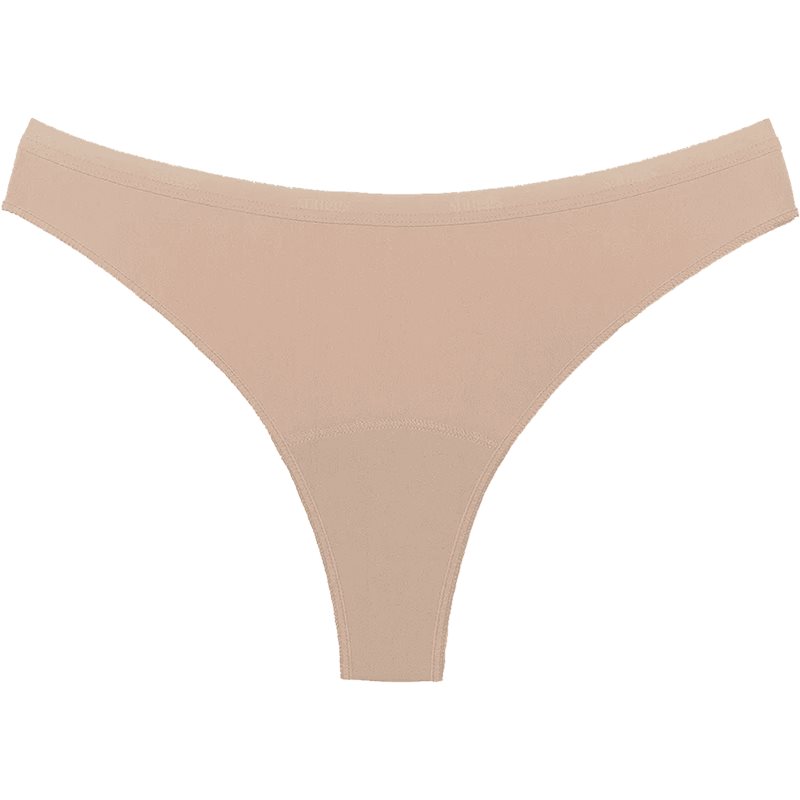 Snuggs Period Underwear Brazilian Light Tencel™ Lyocell Beige менструални бикини от плат за слаба менструация размер XL 1 бр.