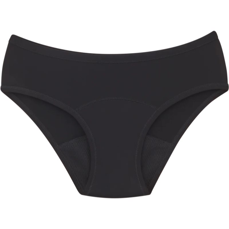 Snuggs Period Underwear Classic: Heavy Flow Black менструални бикини от плат за силна менструация размер L 1 бр.