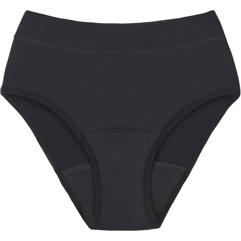 Snuggs Period Underwear Hugger: Extra Heavy Flow Black менструални бикини от плат за силна менструация размер S Black 1 бр. на ниска цена