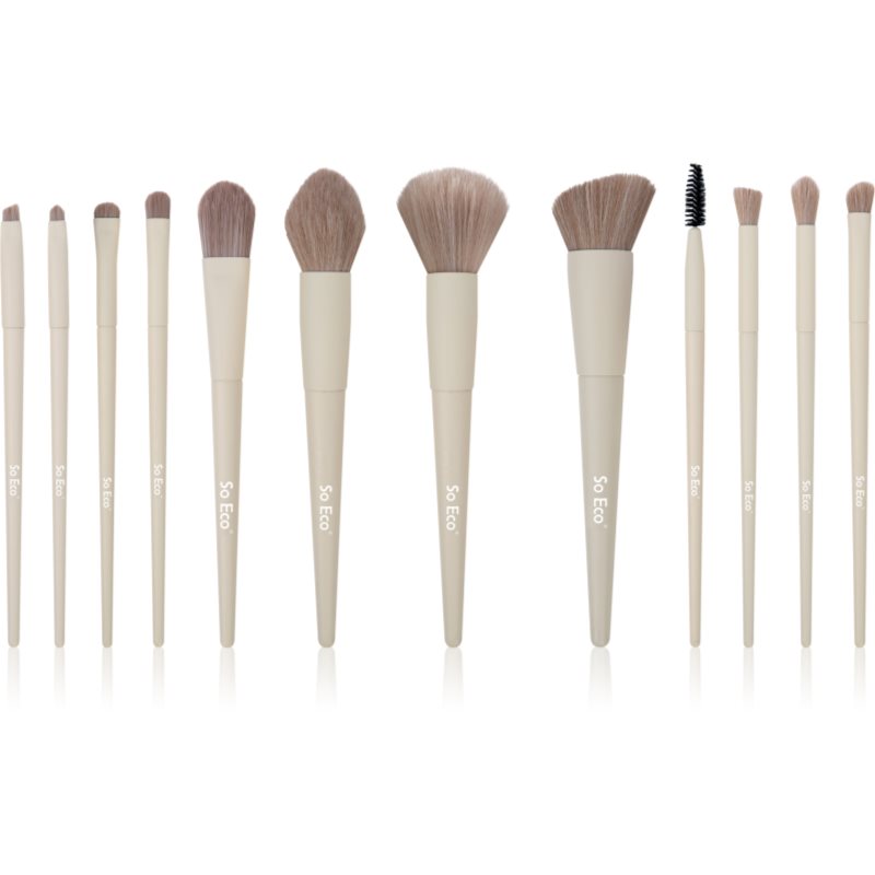 So Eco Flawless 12 Piece Brush Set Complexion Sponge комплект четки на ниска цена