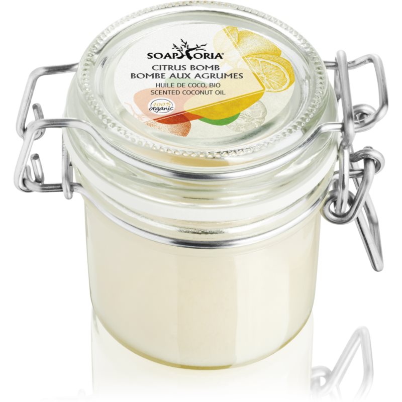 Soaphoria Citrus Bomb Scented Coconut Oil био кокосово масло за лице и тяло 125 мл.