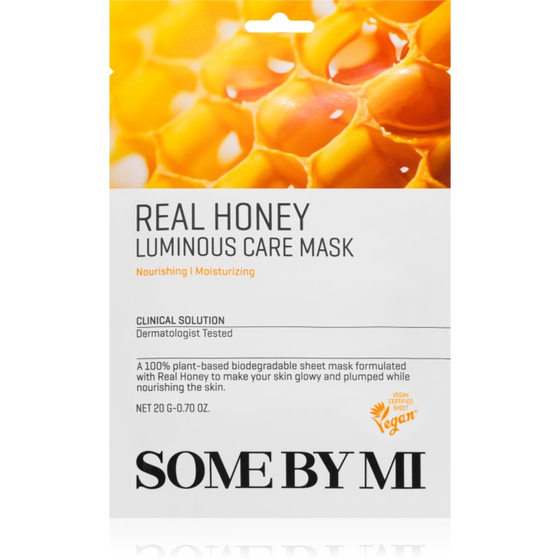 Some By Mi Clinical Solution Honey Luminous Care Mask озаряваща платнена маска 20 гр.