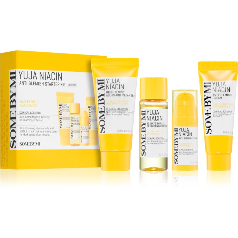 Some By Mi Yuja Niacin Anti Blemish комплект за пътуване да уеднакви цвета на кожата