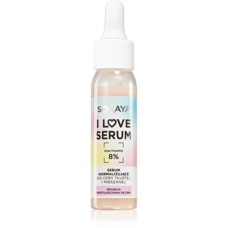 Soraya I Love Serum нормализиращ флуид за намаляване омазняването на кожата 8% Niacinamid 30 мл. на ниска цена