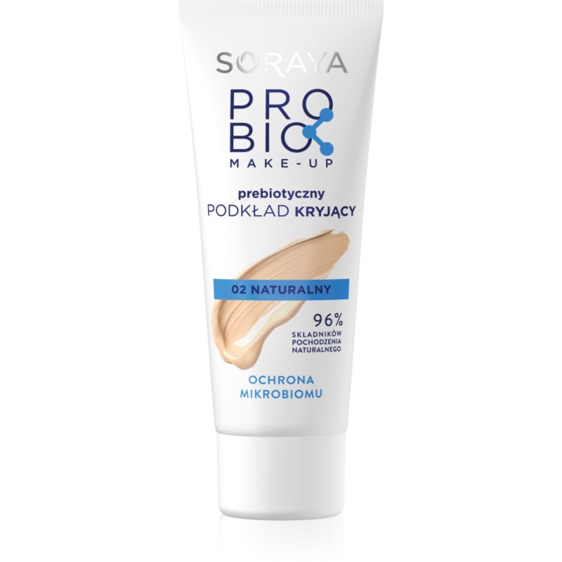 Soraya Probio Make-up фон дьо тен с пребиотици цвят 02 Natural 30 мл.