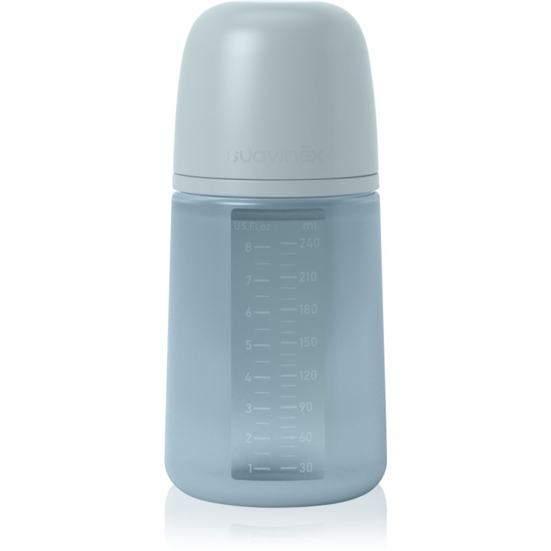 Suavinex Colour Essence SX Pro бебешко шише Medium Flow - Immensity Blue 240 мл.